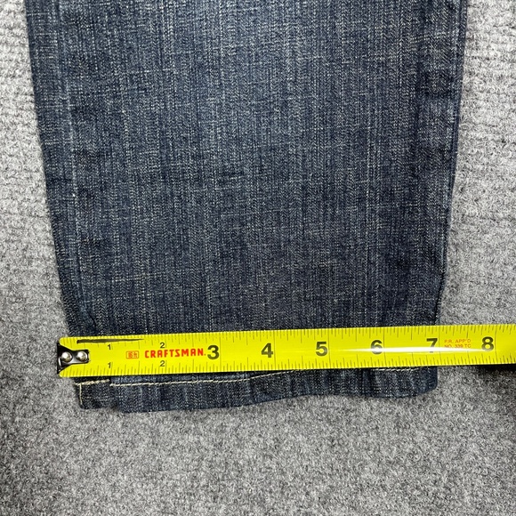 Vintage Y2K Hydraulic Low Rise Bootcut Jeans Dark Wash Womens Size 28 0846 - Picture 7 of 10